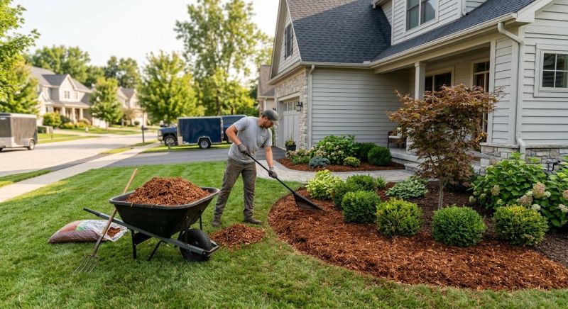 Cedar Mulch Installation in Honolulu, HI